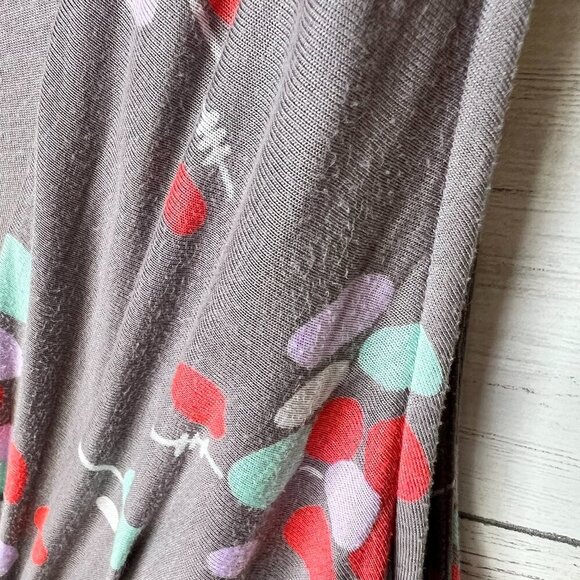 Boden Dress Womens Size 6R Gray Geometric Twist Knot Waist Detail Lined - Picture 10 of 16